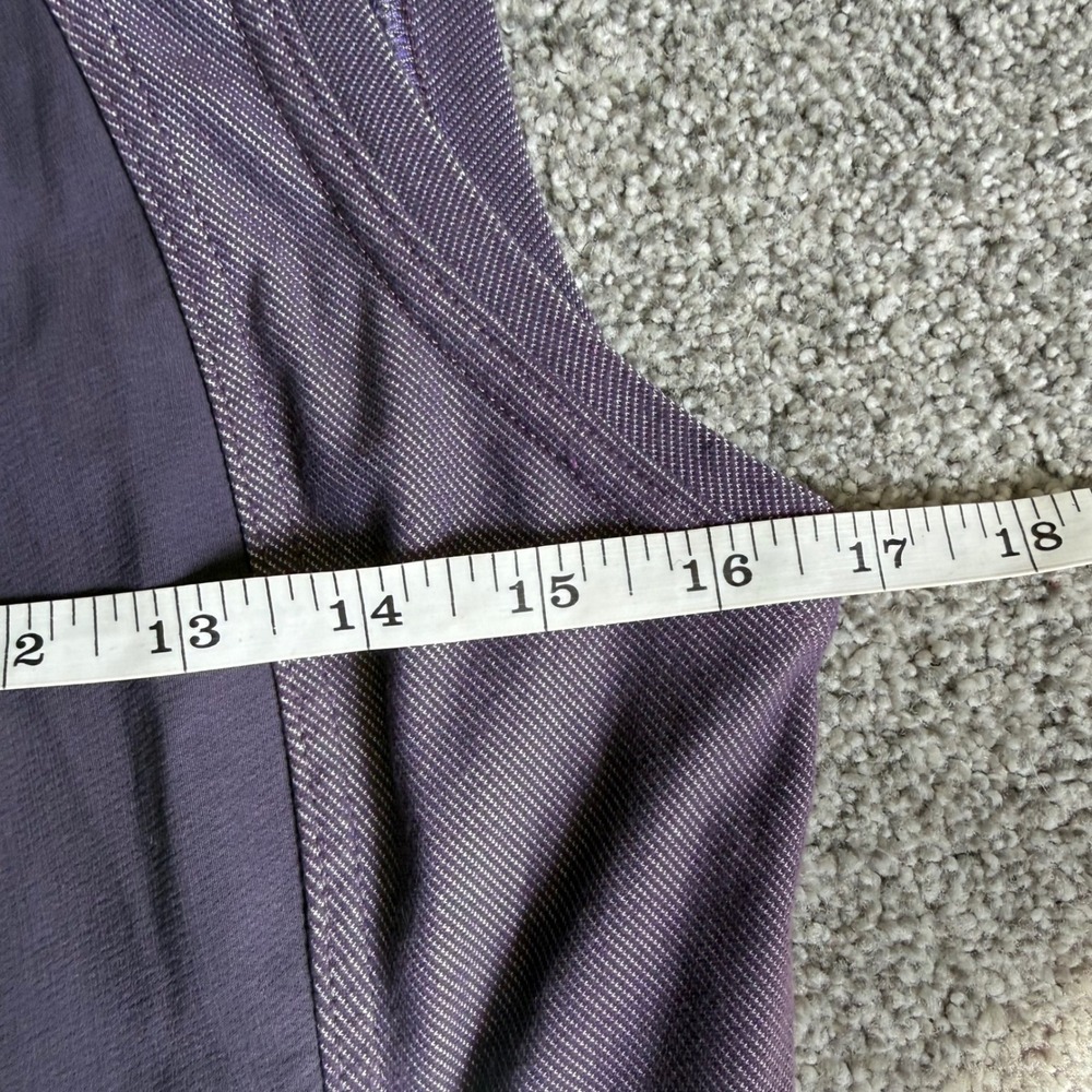 Kerrits Womens Equestrian Full Zip Vest Purple Mock Neck Sleeveless Size Medium - Picture 6 of 9